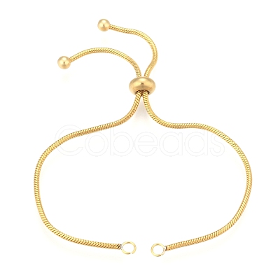Ion Plating(IP) Adjustable 304 Stainless Steel Bracelet Making STAS-G169-02G-1