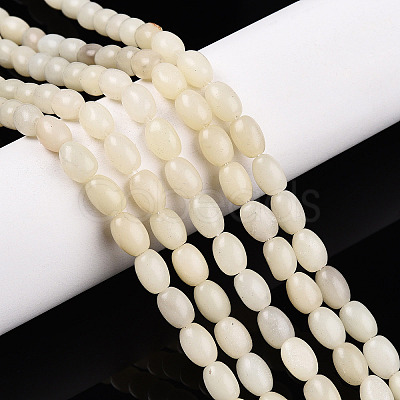 Natural White African Opal Beads Strands G-N346-02B-10-1