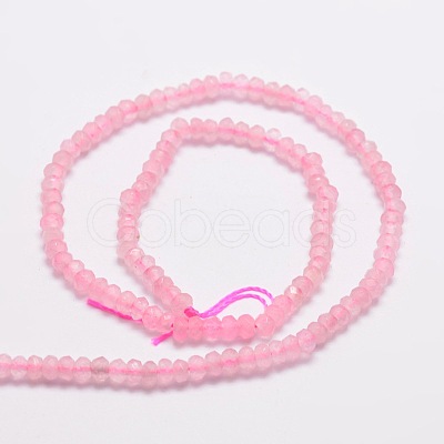Dyed Natural Malaysia Jade Rondelle Beads Strands G-E316-2x4mm-32-1