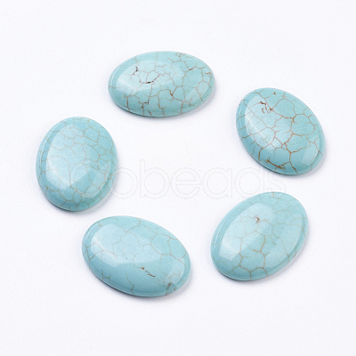 Natural Howlite Cabochons G-E482-01D-1