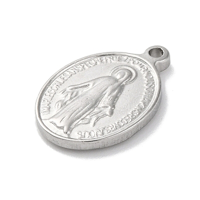 Anti-Tarnish 201 Stainless Steel Pendants STAS-Q015-03P-1