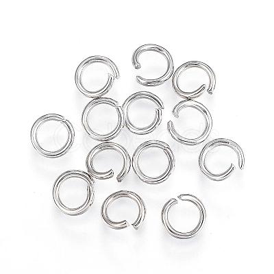 Tarnish Resistant 304 Stainless Steel Open Jump Rings STAS-F110-06P-1