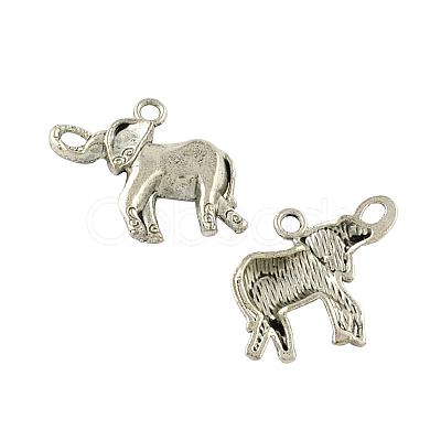 Tibetan Style Alloy Elephant Pendants LS-TIBEP-Q043-269-RS-1