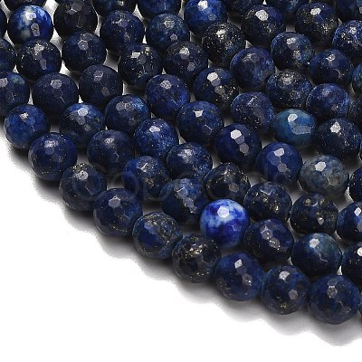 Natural Lapis Lazuli Beads Strands G-F820-Z01-8mm-1