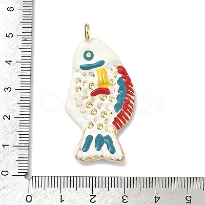 Brass Enamel Pendants KK-Z153-06G-02-1