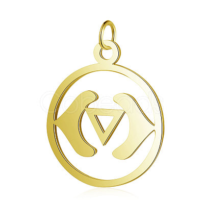 PVD Vacuum Plating 304 Stainless Steel Pendants STAS-S105-T526G-1