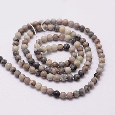 Natural Polychrome Jasper/Picasso Stone/Picasso Jasper Beads Strands G-N0191-01-2mm-1