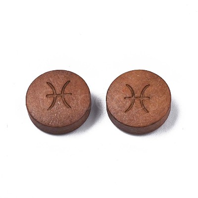 Laser Engraved Wood Beads WOOD-S053-53I-1