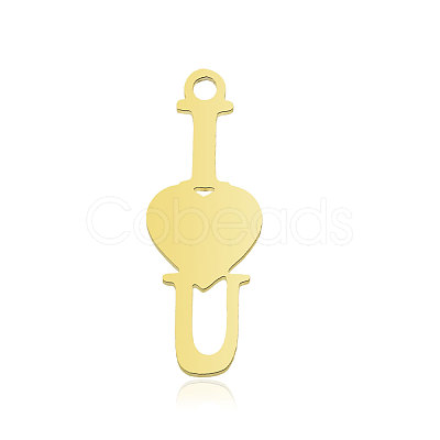 201 Stainless Steel Pendants Ion Plating(IP) LS-STAS-N090-LA876-2-1