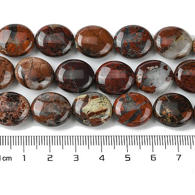 Natural Brecciated Jasper Beads Strands G-K365-B20-03-1