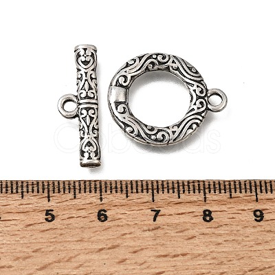 Brass Toggle Clasps KK-CJC2732-01B-AS-RS-1