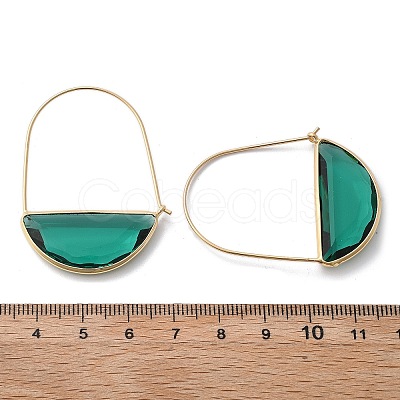 Brass Hoop Earrings EJEW-T007-04G-01-NF-1