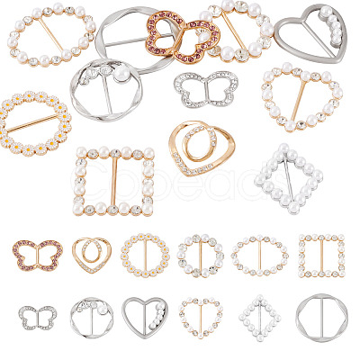 12Pcs 12 Styles Alloy Buckles AJEW-TA0003-44-1
