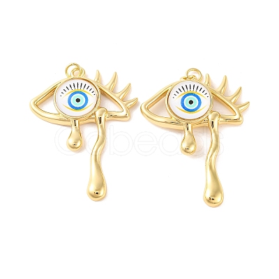 Rack Plating Brass Micro Pave Cubic Zirconia Pendants KK-H486-23G-05-1