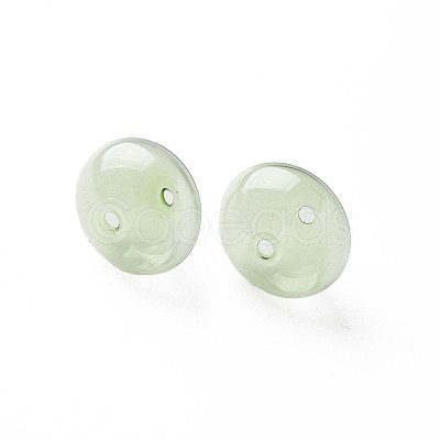 Transparent Handmade Blown Glass Globe Beads GLAA-T012-52F-1