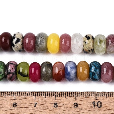 Natural & Synthetic Mixed Stone Beads Strands G-T142-72B-1