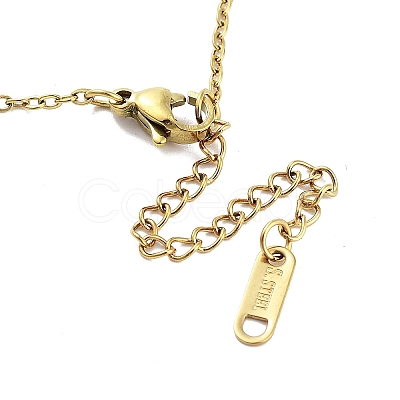 Heart 304 Stainless Steel Pendant Necklaces NJEW-G083-01B-G-1