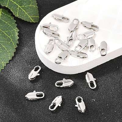 SHEGRACE Brass Lobster Claw Clasps XGR0006P-07P-1