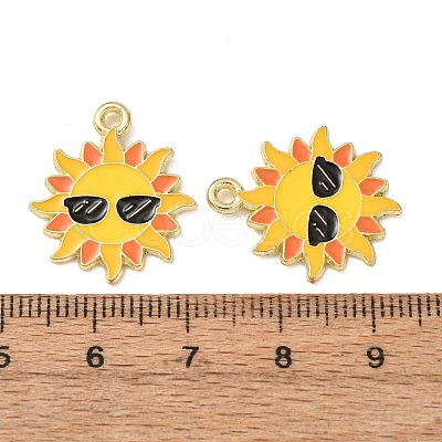 Ocean Alloy Enamel Pendants ENAM-B041-01J-1