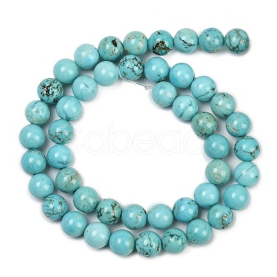 Natural Magnesite Beads Strands G-K244-02-8mm-01-1