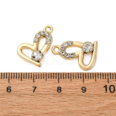 Alloy Rhinestone Pendants PALLOY-S052-01G-B-1