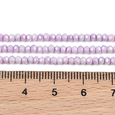 Electroplate Rondelle Glass Beads Strands GL-T021-2x2.5mm-17-21-1
