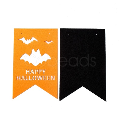 16Pcs 2 Color Flag Felt Ornaments DIY-B054-02B-1