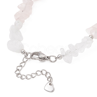 Natural Mixed Gemstone Chip Beaded Bracelest BJEW-JB12976-05-1