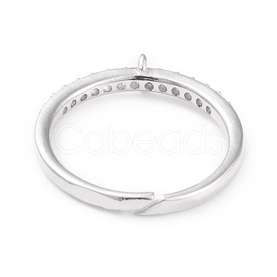 Brass Cuff Finger Ring Settings KK-L155-34P-1