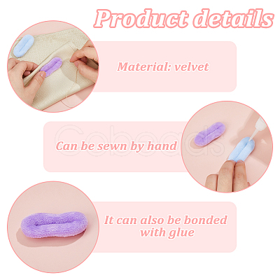 36Pcs 6 Colors Velvet Doll Lip FIND-FH0016-47A-1