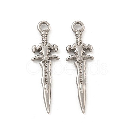 Non-Tarnish 304 Stainless Steel Pendants STAS-O004-06D-P-1