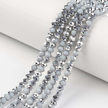 Electroplate Opaque Glass Beads Strands LS-EGLA-A034-P4mm-M09-1