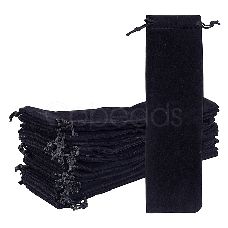 16Pcs Velvet Packing Pouches Drawstring Bags ABAG-GO0001-35-1