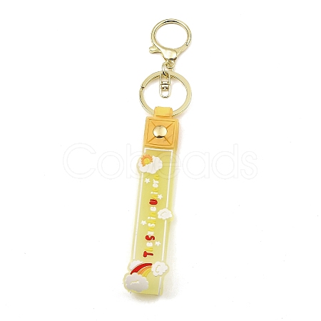 Cloud PVC Rope Keychains KEYC-B015-02LG-04-1