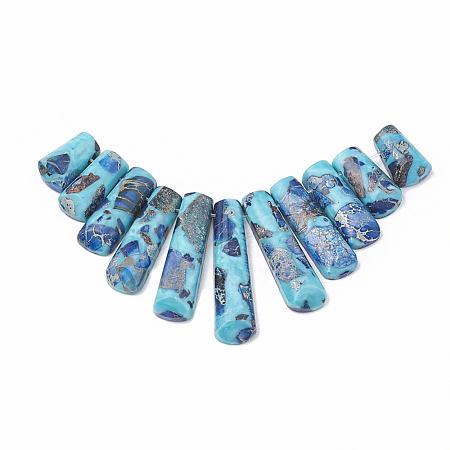 Synthetic Gemstone Beads Strands G-S326-003B-1