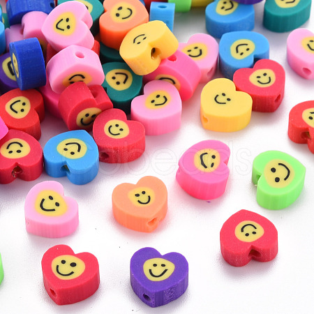 Handmade Polymer Clay Beads X-CLAY-N008-017-1