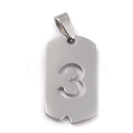 Non-Tarnish 304 Stainless Steel Pendants STAS-O127-B03-1