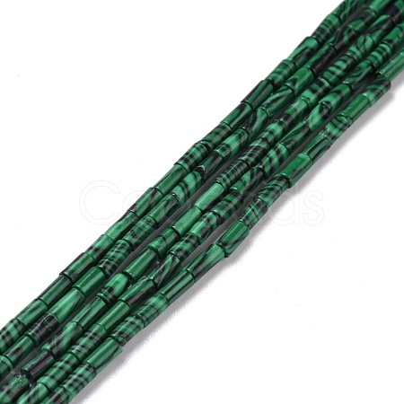 Synthetic Malachite Beads Strands G-M389-17-1