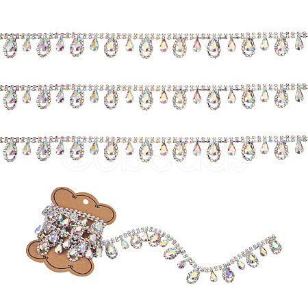 1 Yard Iron Rhinestone Strass Chains FIND-PJ0001-44B-1