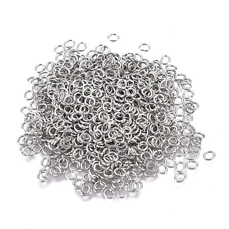 Tarnish Resistant 304 Stainless Steel Open Jump Rings STAS-F250-11P-A-1