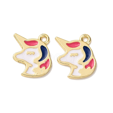 Alloy Enamel Charms FIND-H051-11G-1