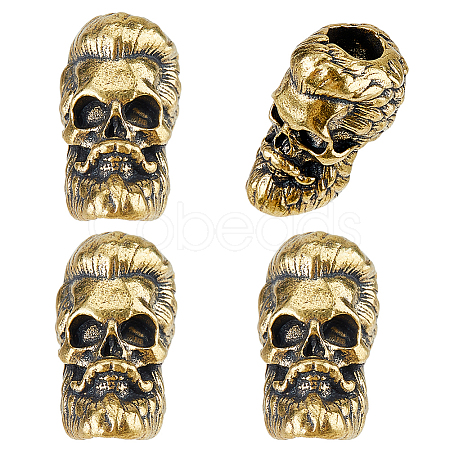 4Pcs Brass Beads KK-FH0008-10AG-1