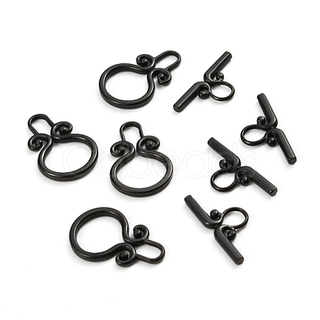 304 Stainless Steel Toggle Clasps Ion Plating(IP) STAS-D142-03A-B-1
