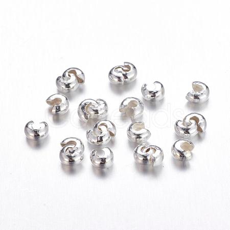 Iron Crimp Beads Covers IFIN-H029-S-1