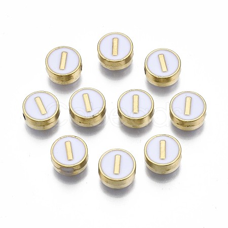 Alloy Enamel Beads ENAM-N052-006-01I-RS-1