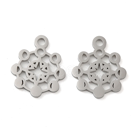 Non-Tarnish 304 Stainless Steel Charms STAS-J042-02P-1