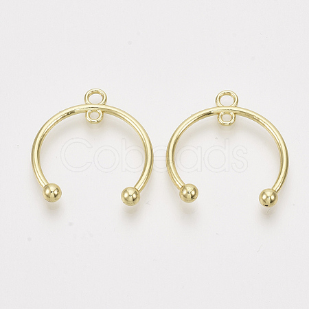 Alloy  2-Loop Link Pendants PALLOY-S121-121-1