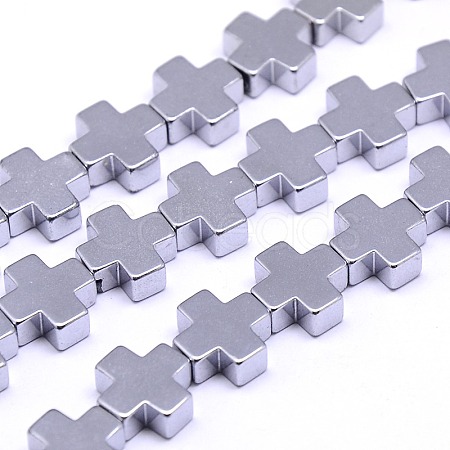 Electroplate Non-magnetic Synthetic Hematite Beads Strands G-I096-03-1