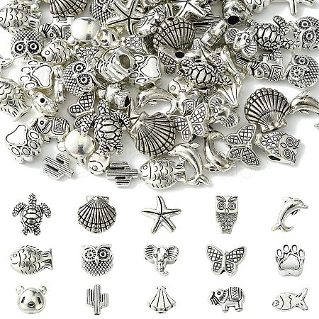 Tibetan Style Alloy Beads FIND-YW0005-04-1