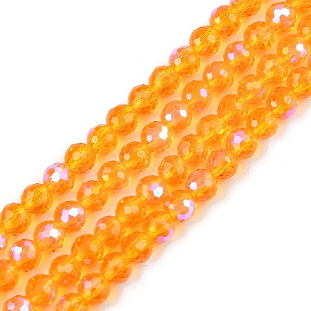 Electroplate Transparent Glass Beads EGLA-B013-02A-AB10-1